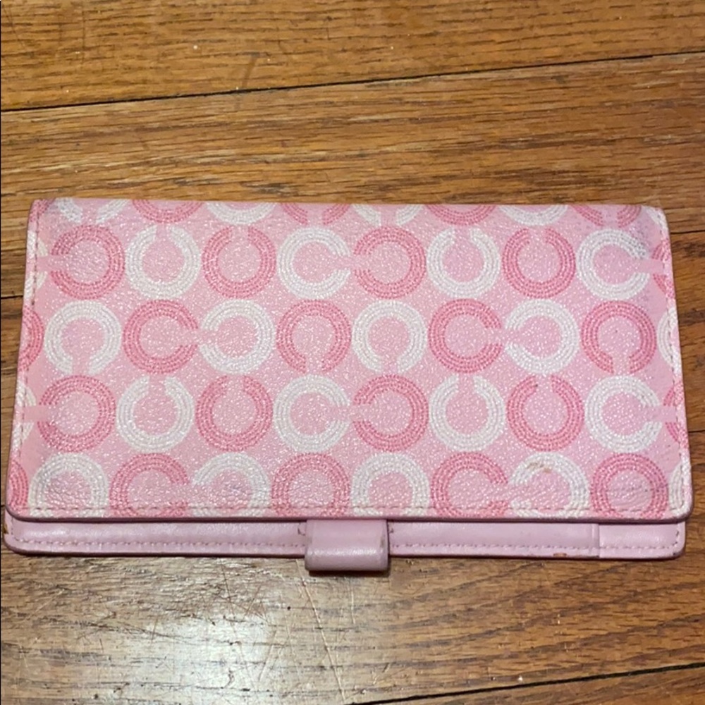 Coach checkbook holder